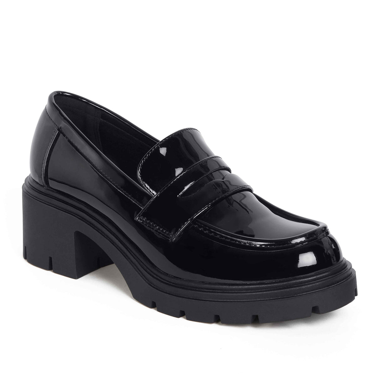 MOCASIN MUJER STHEF NEGRO CHAROL 8120