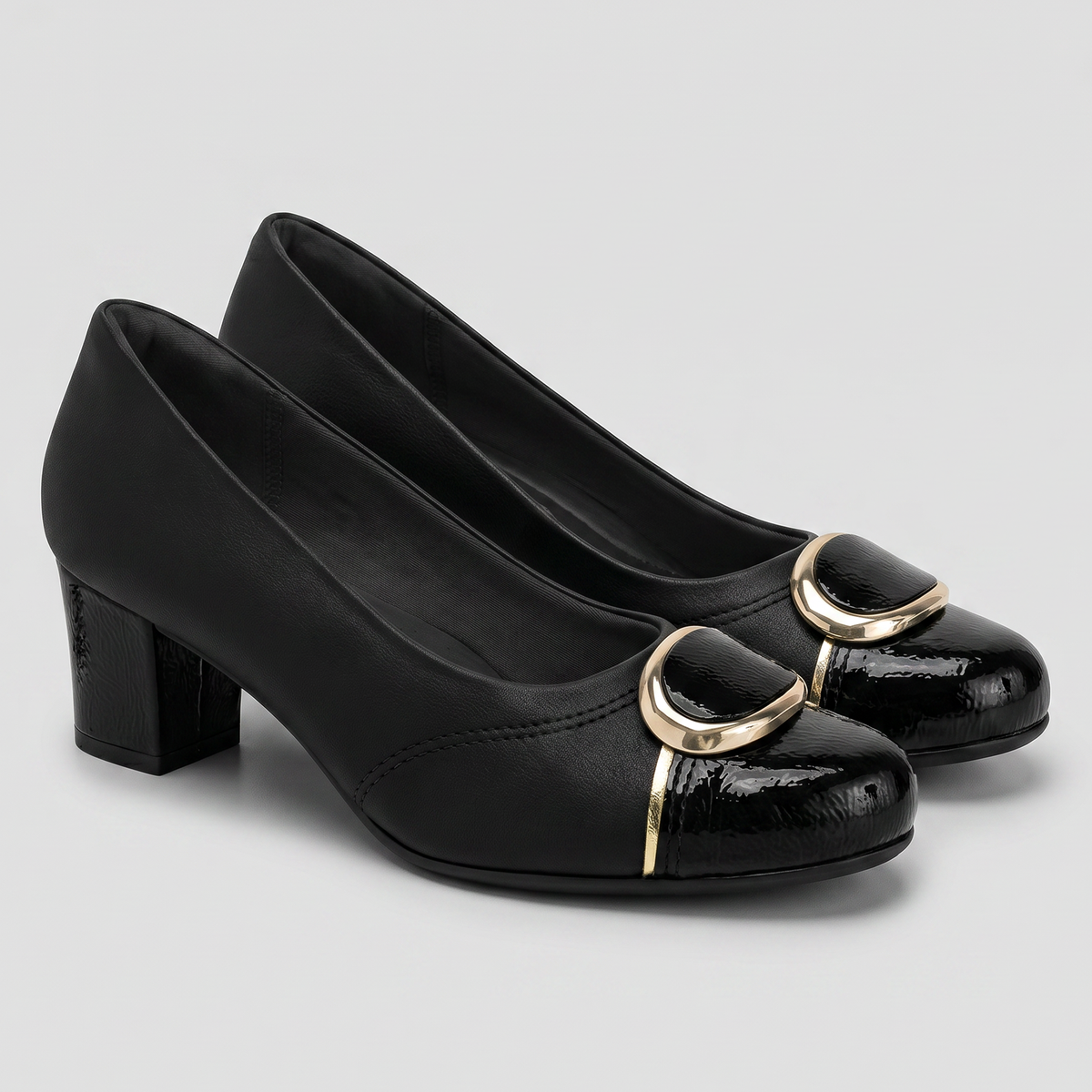 ZAPATO JOANETE MUJER PICCADILLY PRETO/OURO 11020500000006