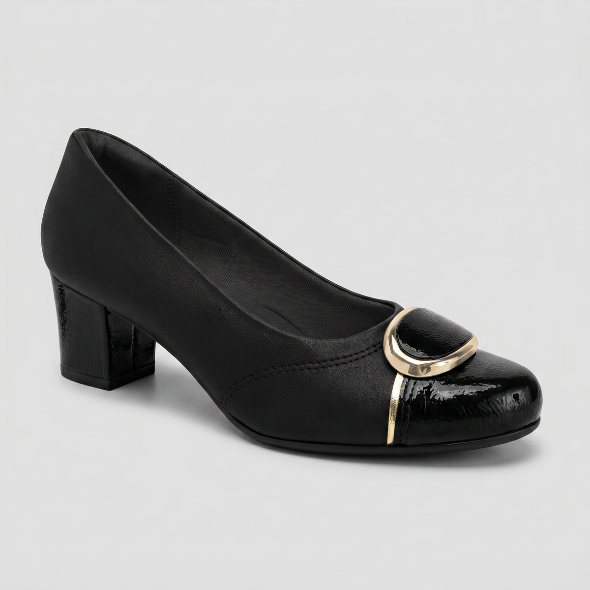 ZAPATO JOANETE MUJER PICCADILLY PRETO/OURO 11020500000006