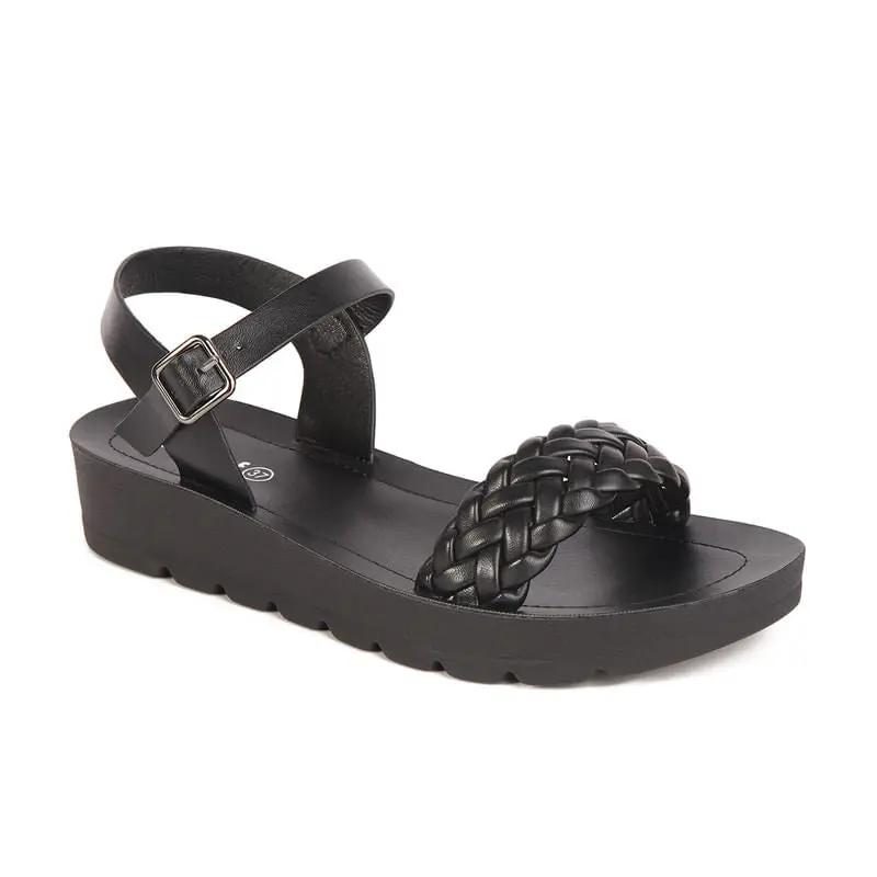 Sandalias con correa Mujer 7756 NEGRO-STHEF Sthef