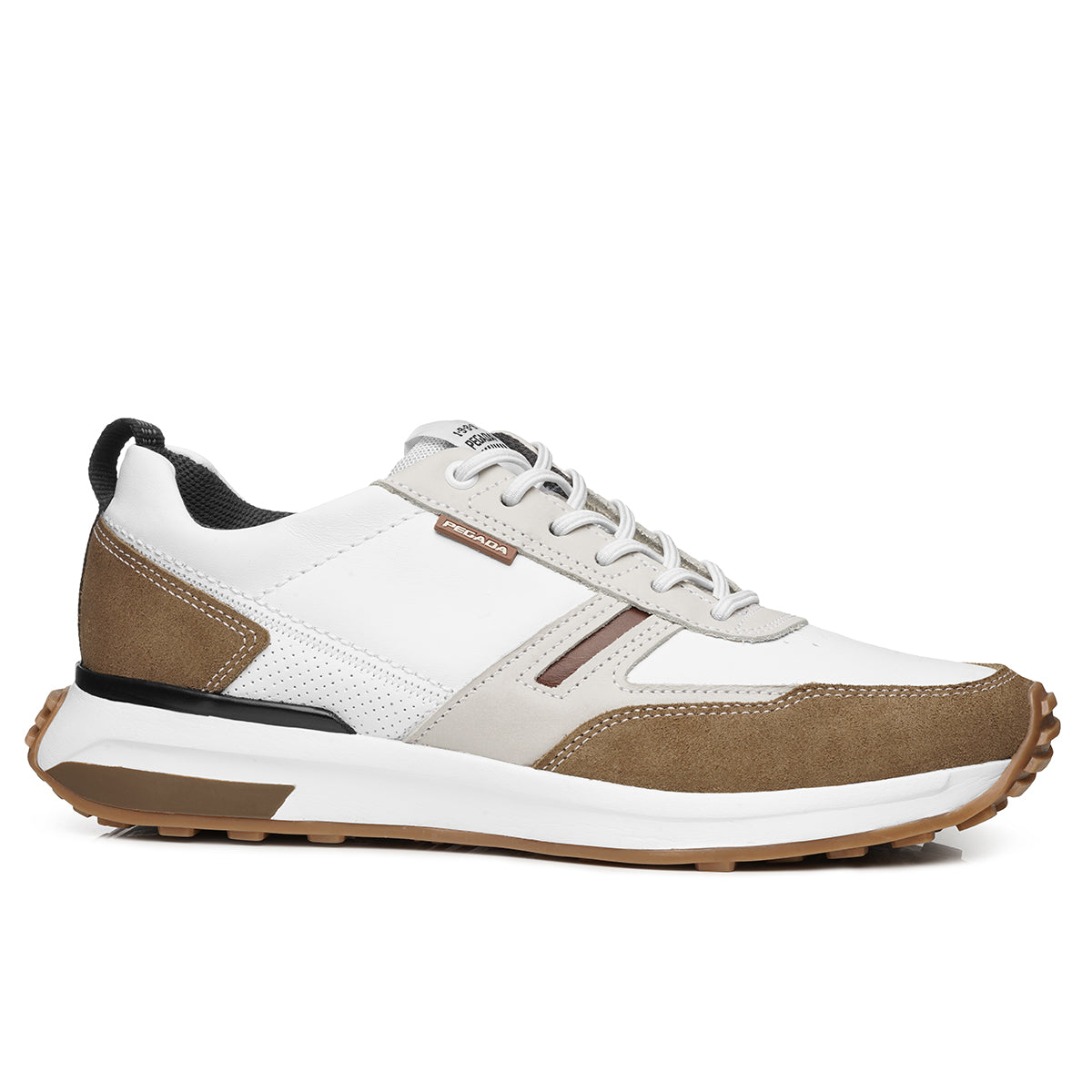 ZAPATILLA HOMBRE PEGADA CUERO BRANCO/TABACO/GIZ/CONHAQUE 110751-02