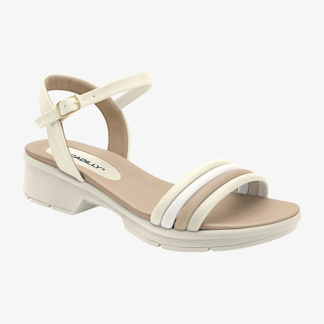Sandalia Casual 572015 OFF WHITE BRANCO MARFIM Piccadilly