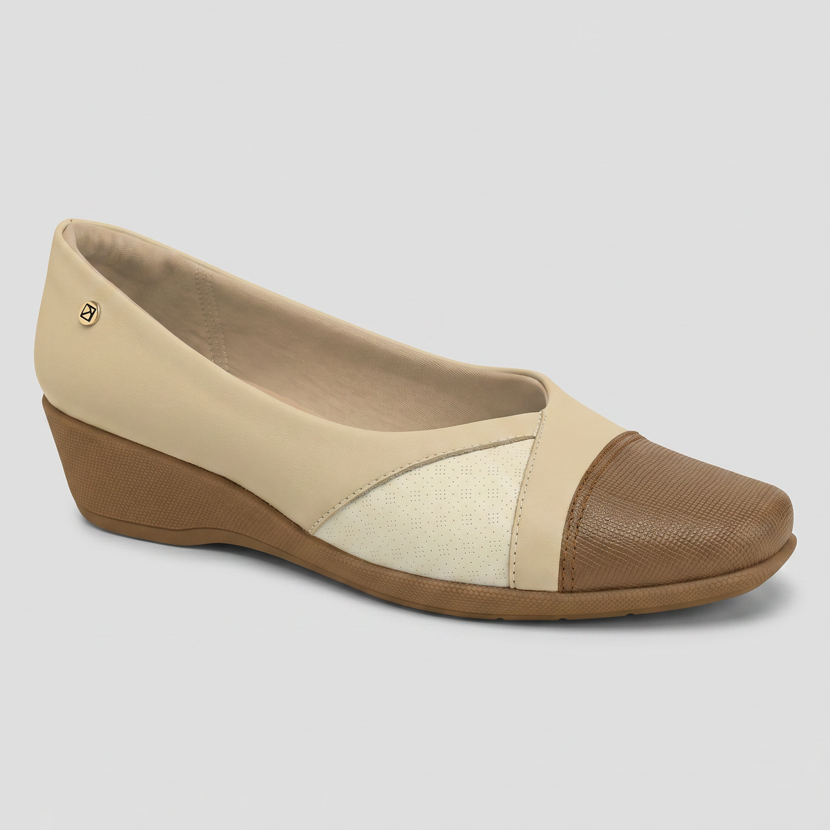 ZAPATO JOANETE MUJER PICCADILLY BRULE/OFF WHITE/MASCAVO 14326300000001