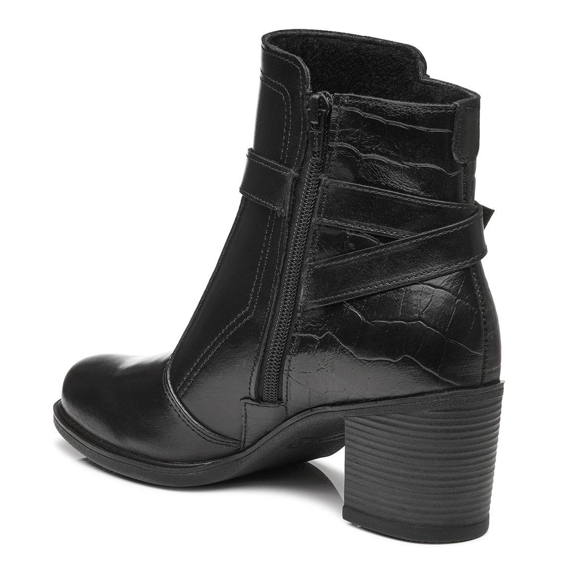 BOTIN MUJER PEGADA VESTIR PRETO 280401-03
