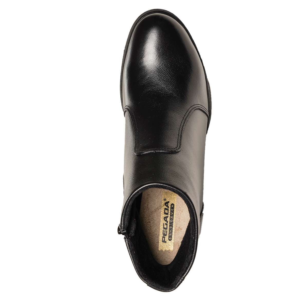 BOTIN MUJER PEGADA CUERO VESTIR PRETO 280406-02