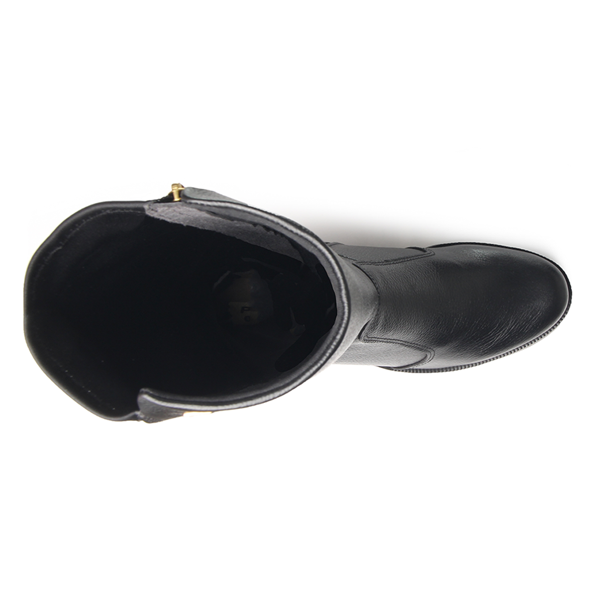 BOTA MUJER PEGADA CUERO VESTIR PRETO 282063-03