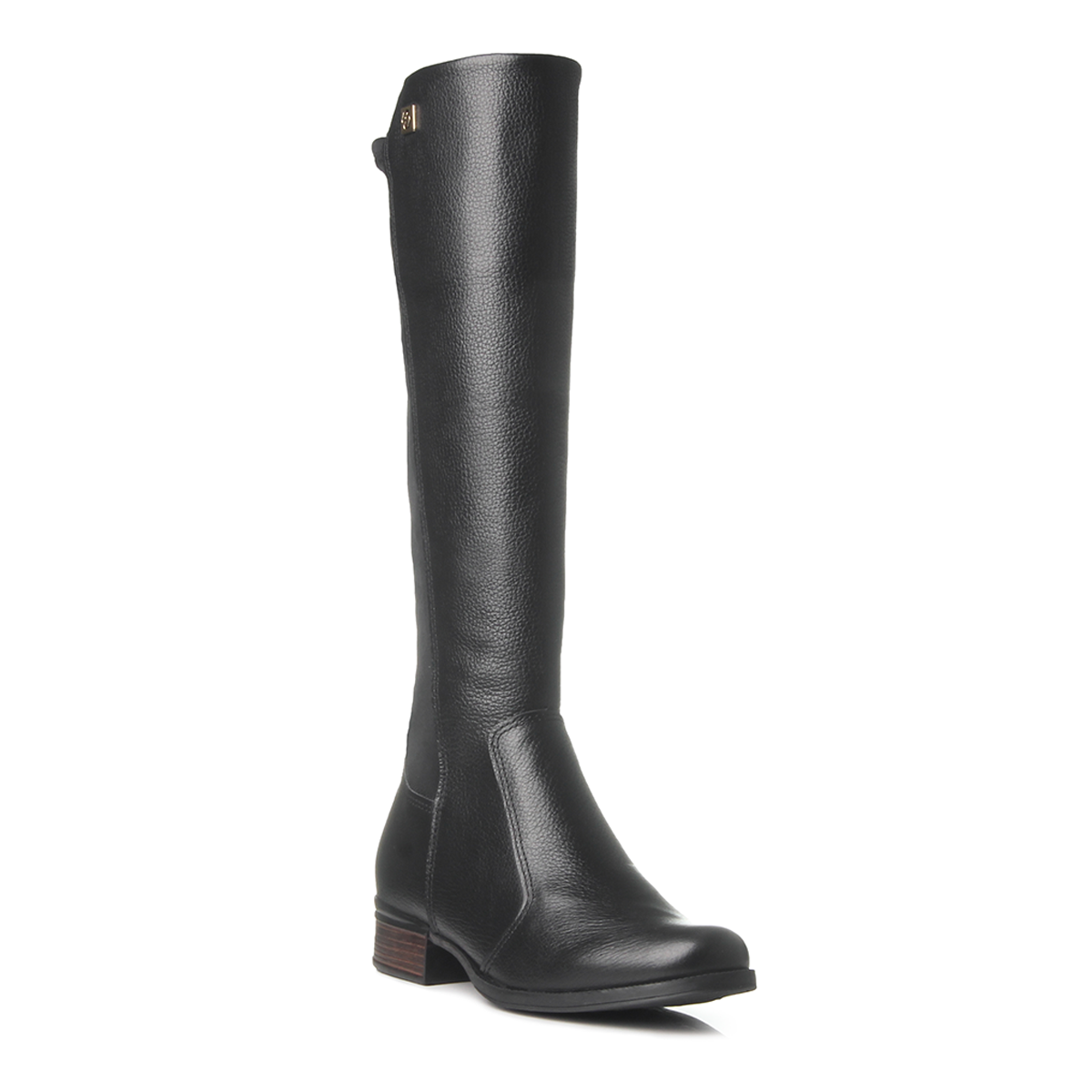 BOTA MUJER PEGADA CUERO VESTIR PRETO 282063-03