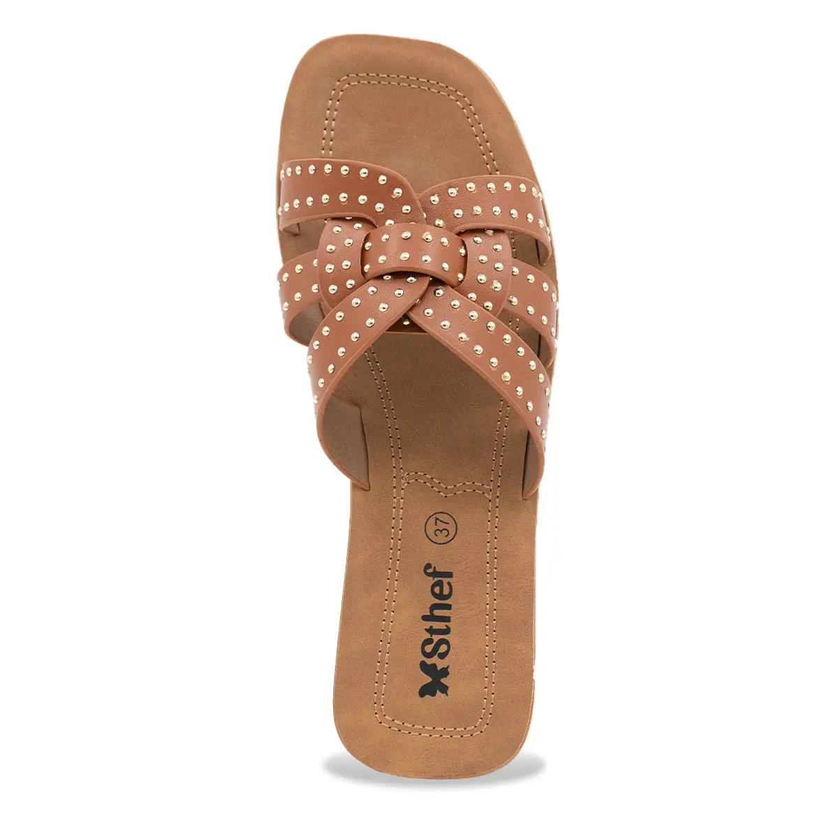 SANDALIA MUJER STHEF CASUAL MARRON 8179 Sthef