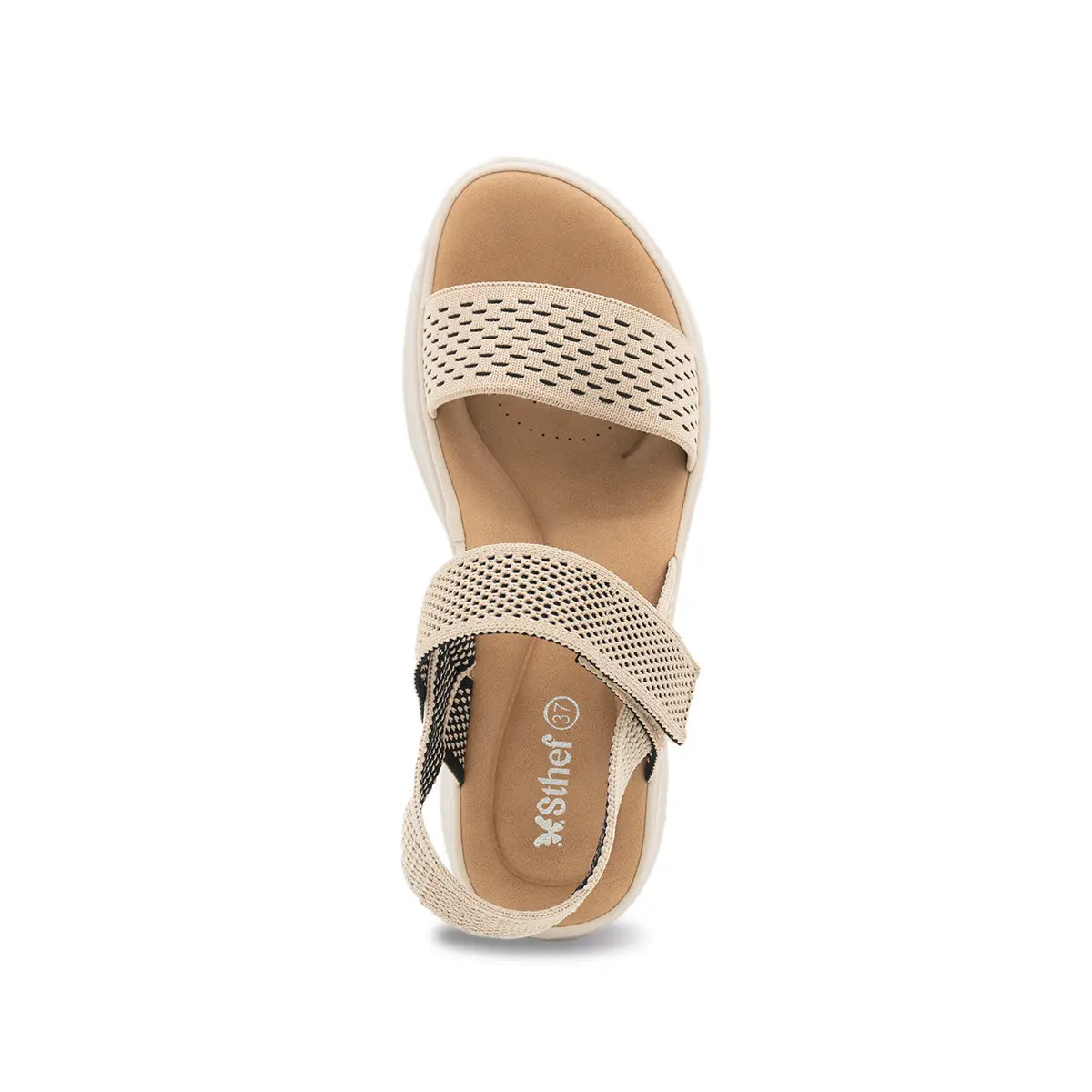 SANDALIA MUJER STHEF CASUAL BEIGE 8151 Sthef