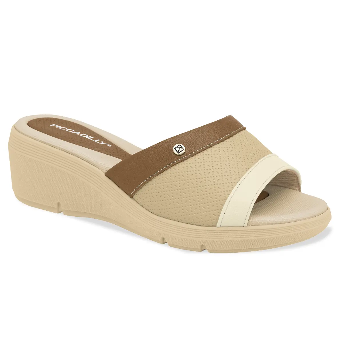 SANDALIA PICCADILLY MASCAVO/BRULE/OFF WHITE 54039800000008 Piccadilly