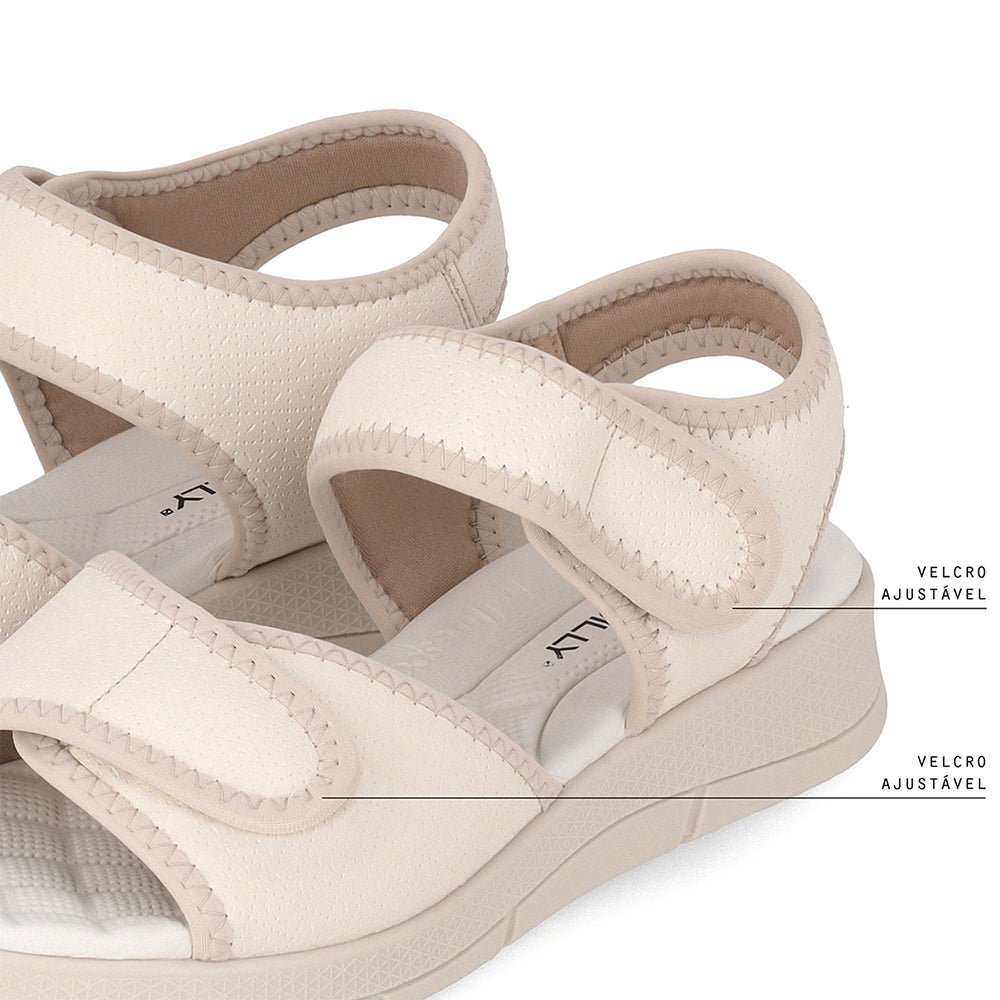 SANDALIA MUJER PICCADILLY CASUAL MARFIM/OFF WHITE 57100300000034