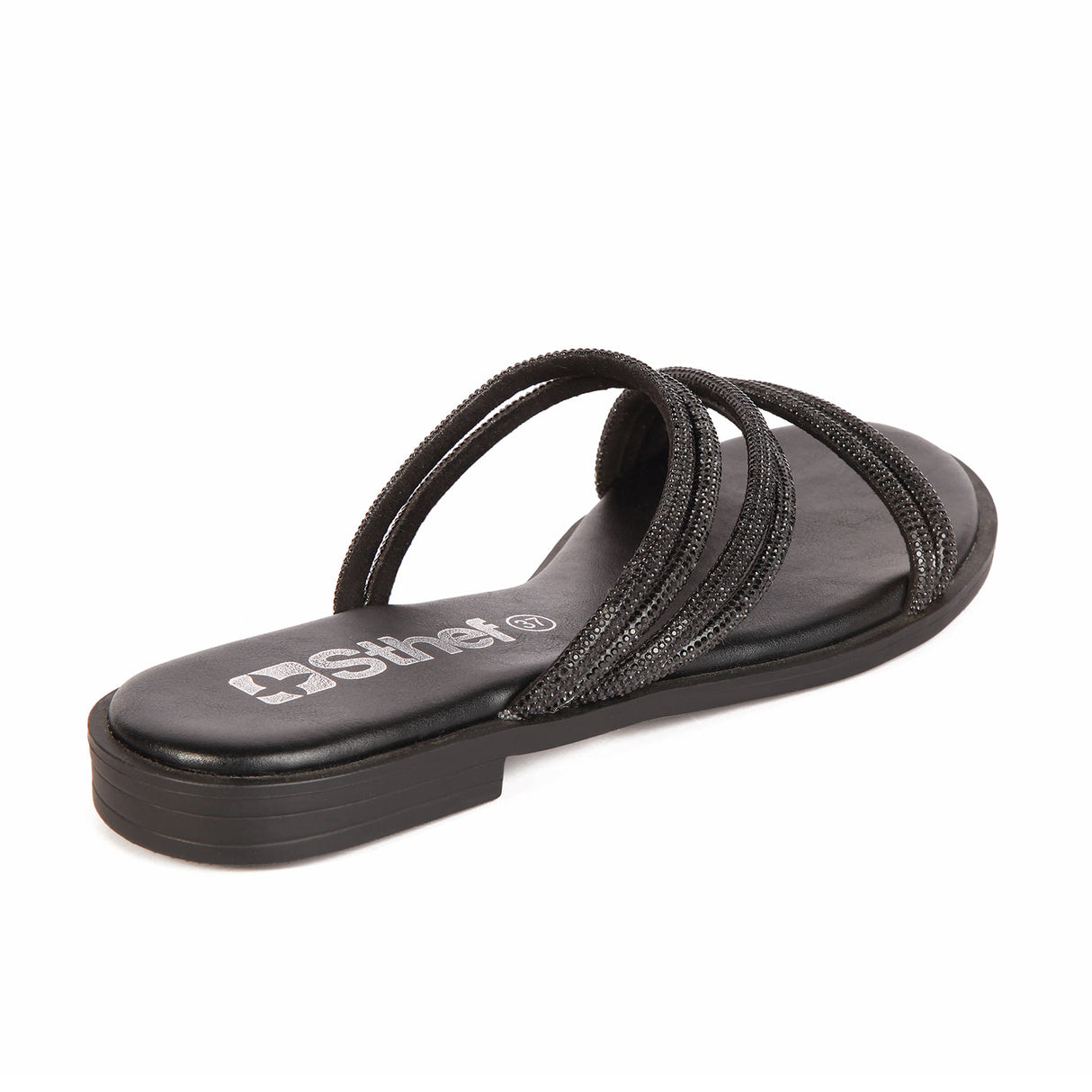 SANDALIA MUJER STHEF CASUAL NEGRO 7859