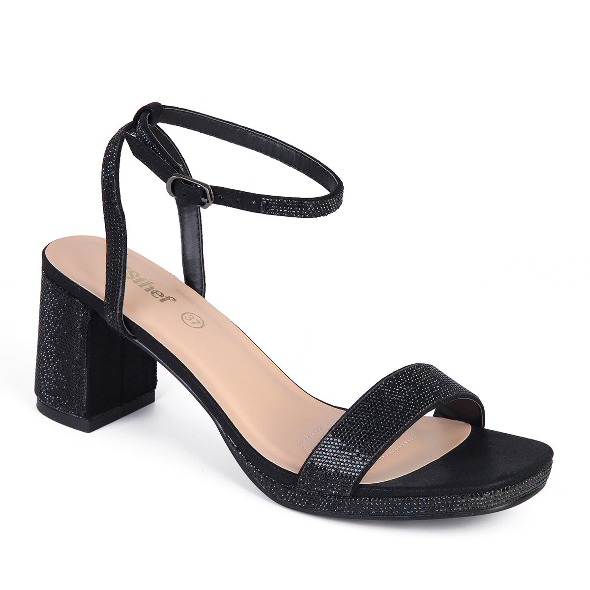 SANDALIA MUJER STHEF VESTIR NEGRO 7935