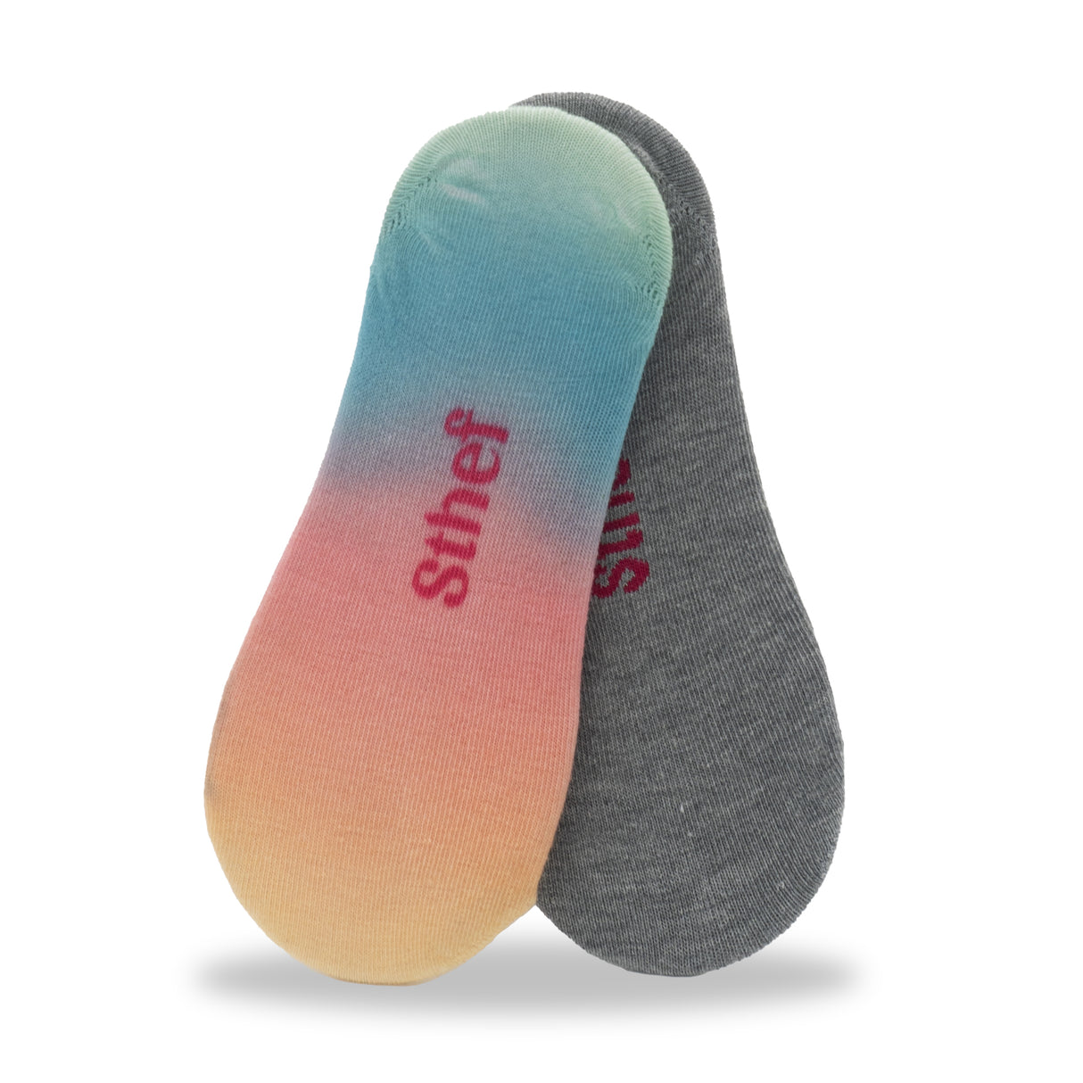 MEDIAS PACK DE 02 UNDS STHEF GRIS/MULTICOLOR 7963