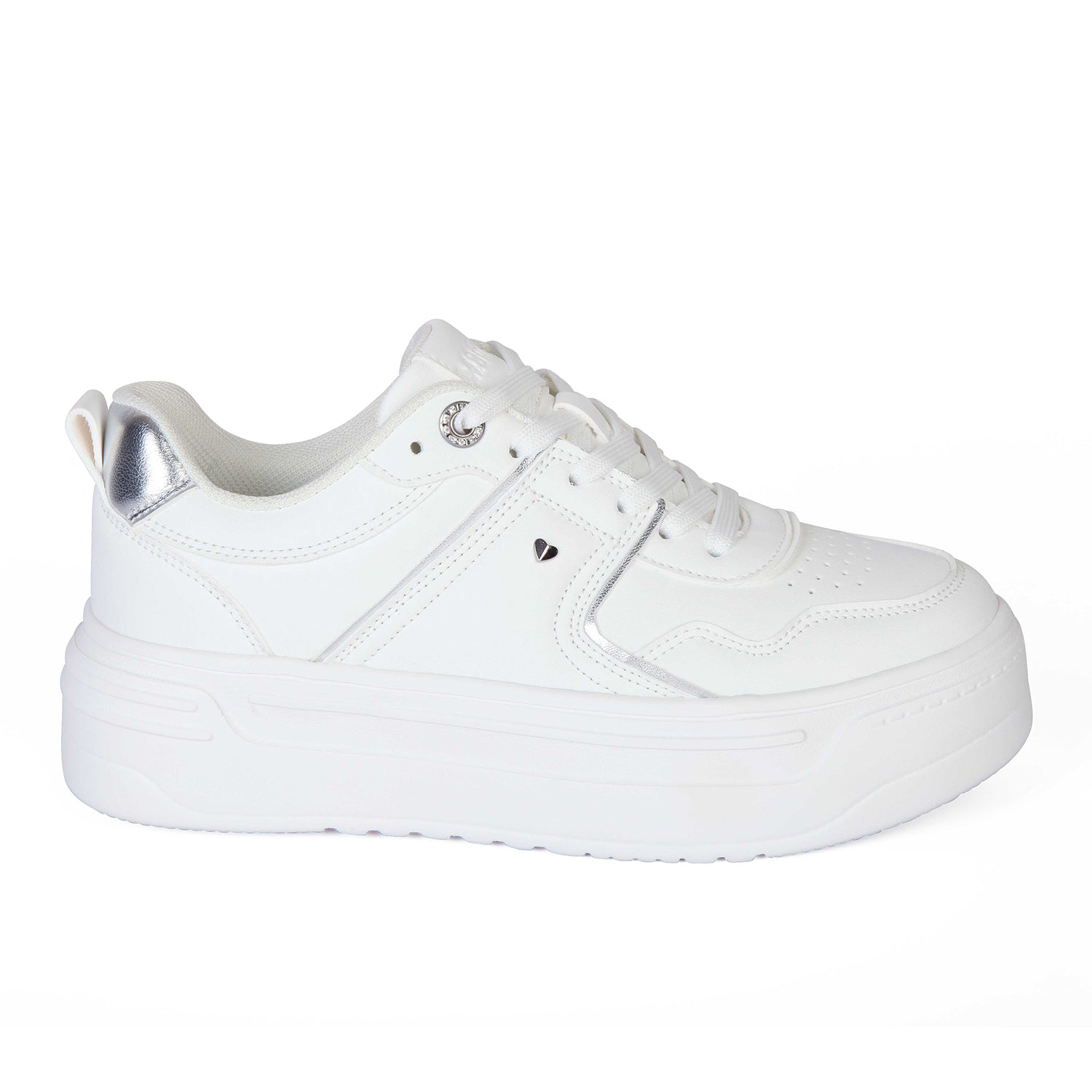 ZAPATILLA MUJER STHEF CASUAL WHITE/SILVER 7979 Sthef