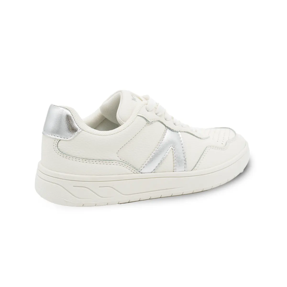 ZAPATILLA MUJER STHEF CASUAL BLANCO/PLATA 8143 Sthef