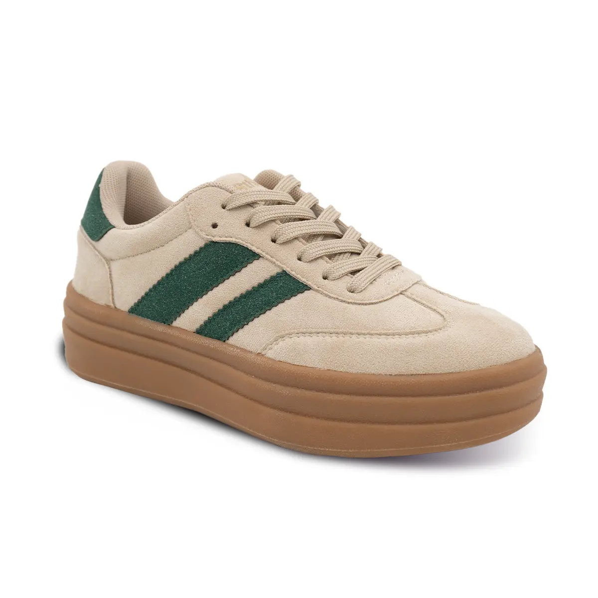 ZAPATILLA MUJER STHEF CASUAL BEIGE/VERDE 8145 Sthef