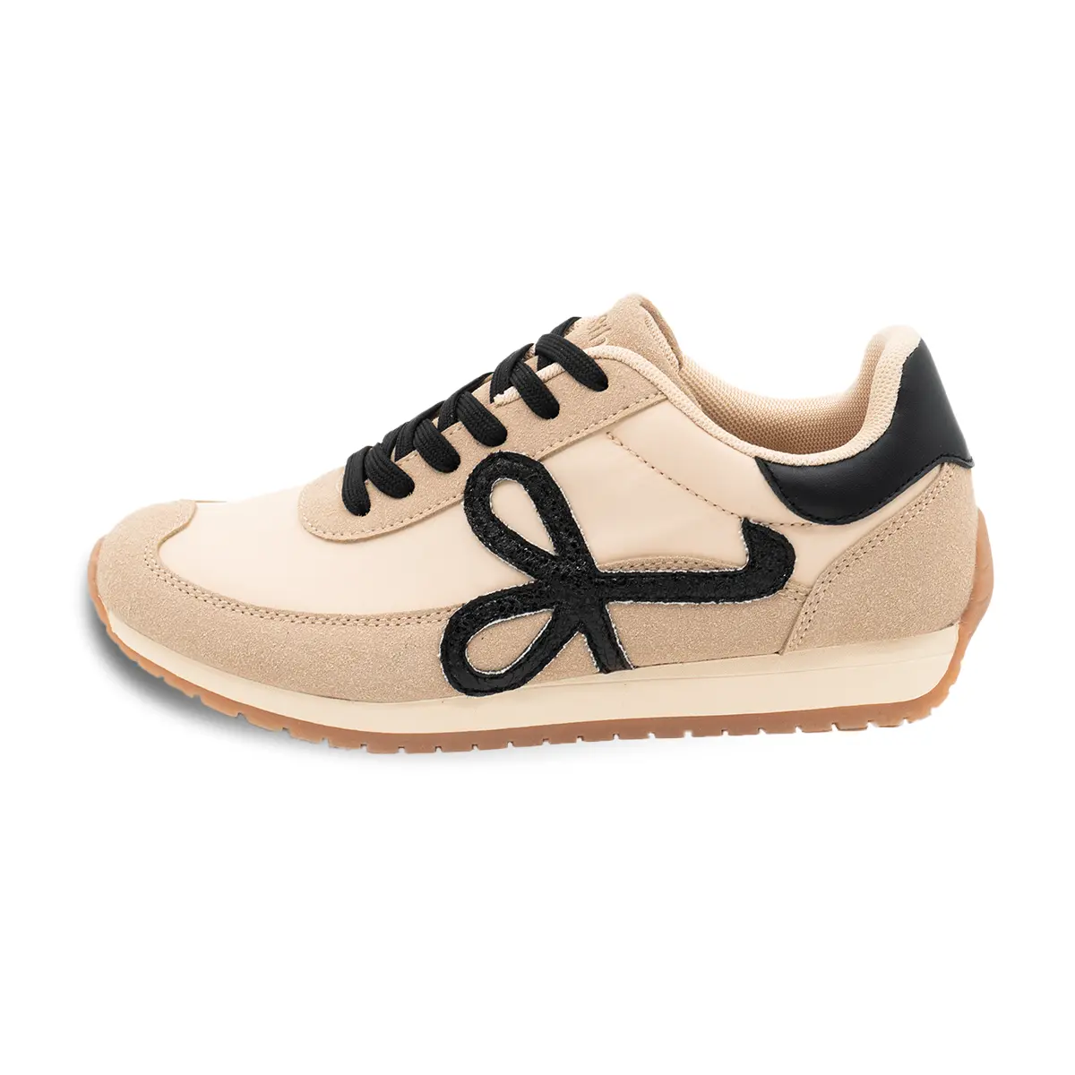 ZAPATILLA MUJER STHEF CASUAL BEIGE/NEGRO 8146 Sthef