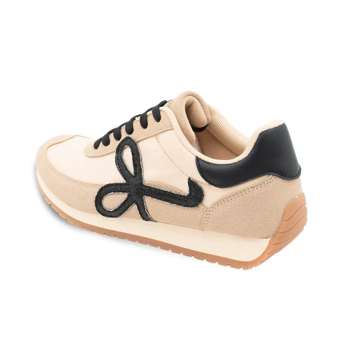 ZAPATILLA MUJER STHEF CASUAL BEIGE/NEGRO 8146 Sthef