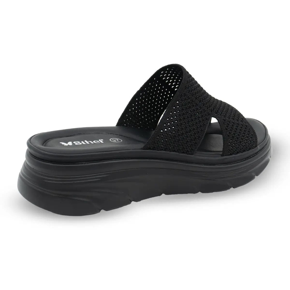 SANDALIA MUJER STHEF CASUAL NEGRO 8149 Sthef