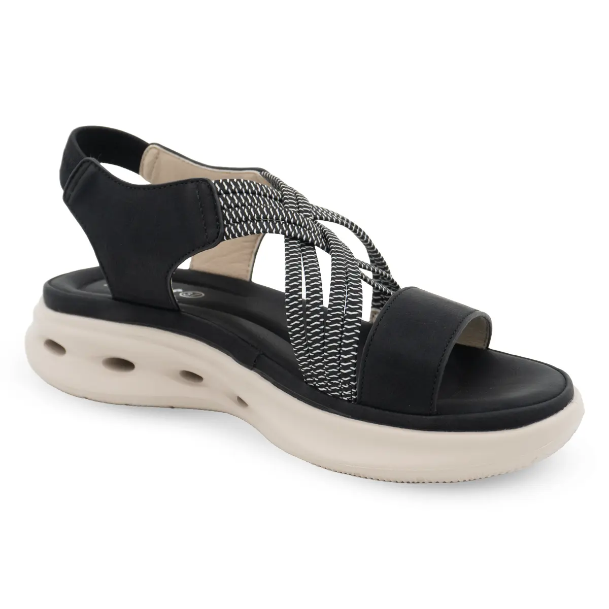 SANDALIA MUJER STHEF CASUAL NEGRO 8150 Sthef