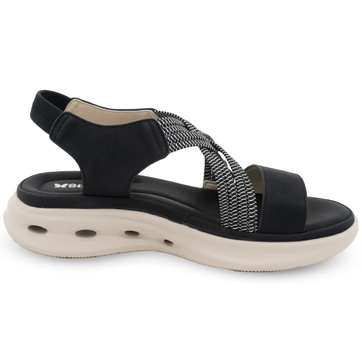 SANDALIA MUJER STHEF CASUAL NEGRO 8150 Sthef