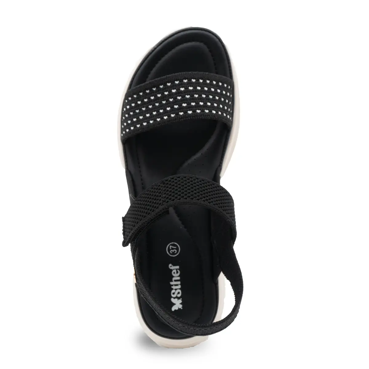 SANDALIA MUJER STHEF CASUAL NEGRO 8151 Sthef