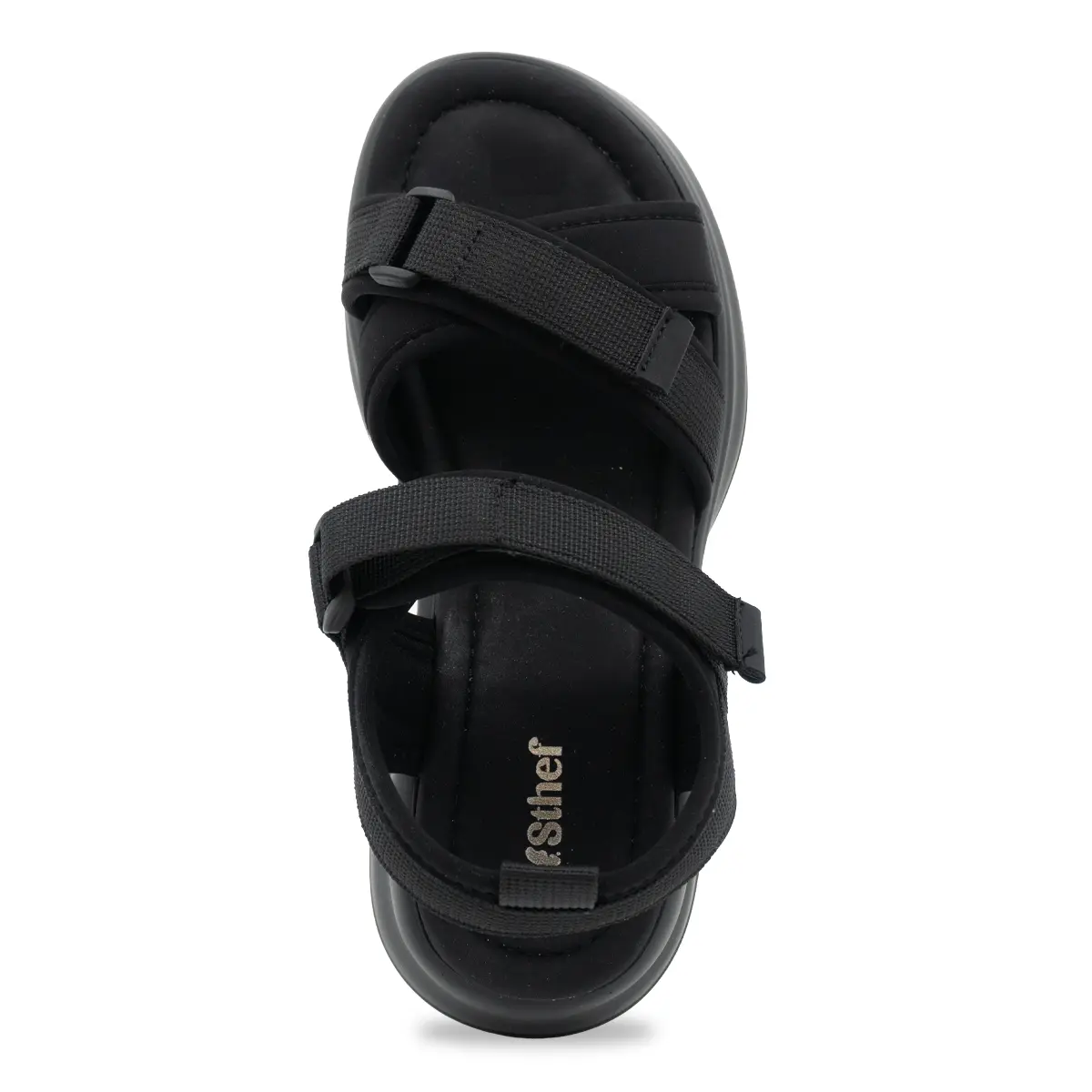 SANDALIA MUJER STHEF CASUAL NEGRO 8152 Sthef