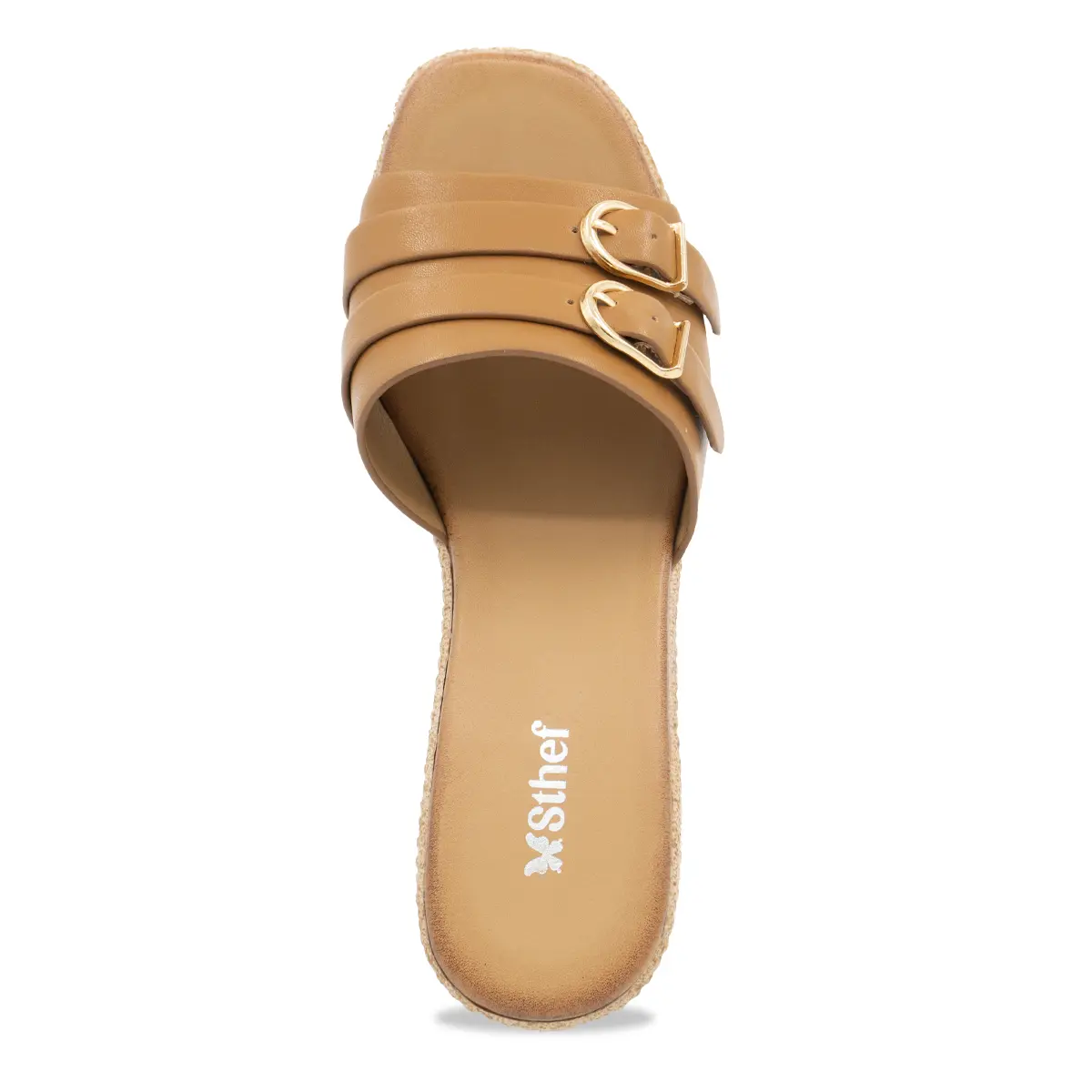 SANDALIA MUJER STHEF CASUAL CAMEL 8154 Sthef