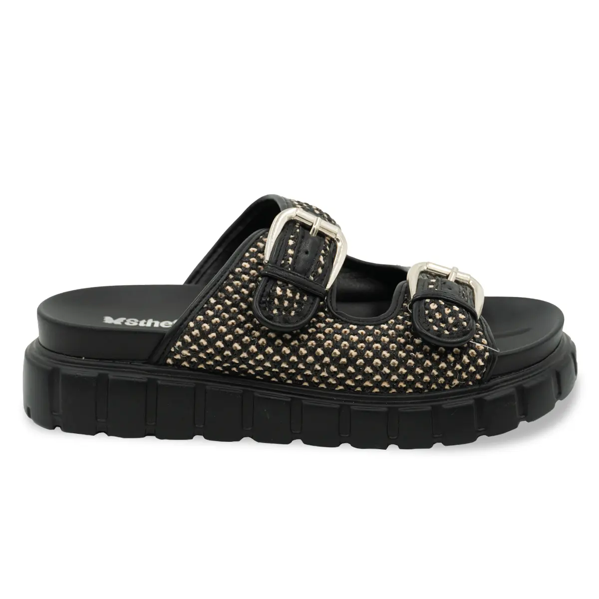 SANDALIA MUJER STHEF CASUAL NEGRO 8155 Sthef