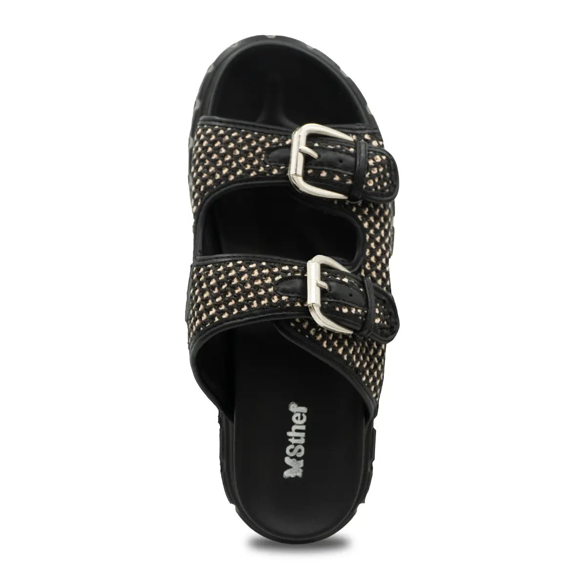 SANDALIA MUJER STHEF CASUAL NEGRO 8155 Sthef