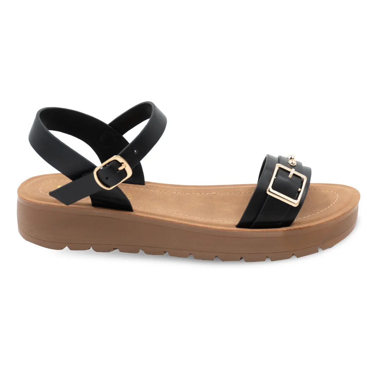 SANDALIA MUJER STHEF CASUAL NEGRO 8157 Sthef