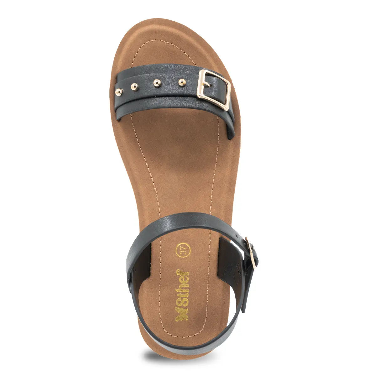 SANDALIA MUJER STHEF CASUAL NEGRO 8157 Sthef