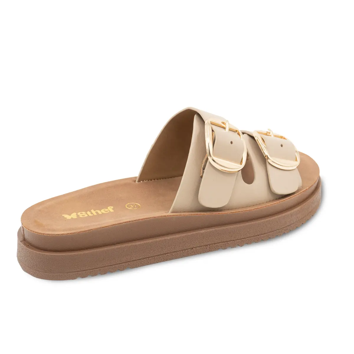 SANDALIA MUJER STHEF CASUAL BEIGE 8161 Sthef