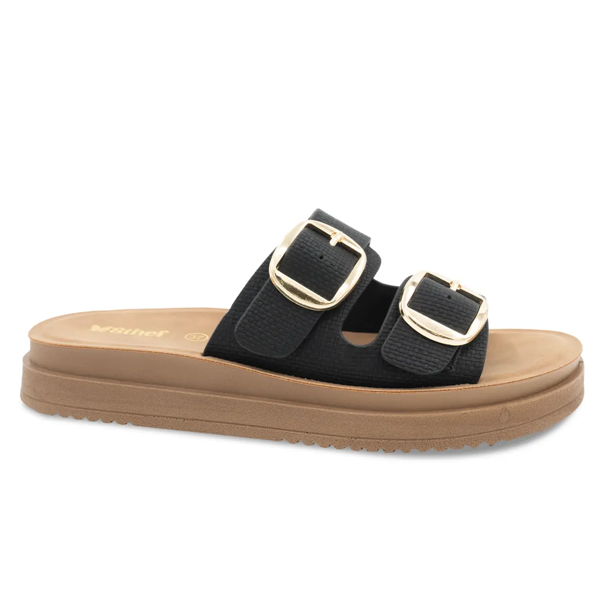 SANDALIA MUJER STHEF CASUAL NEGRO 8161 Sthef