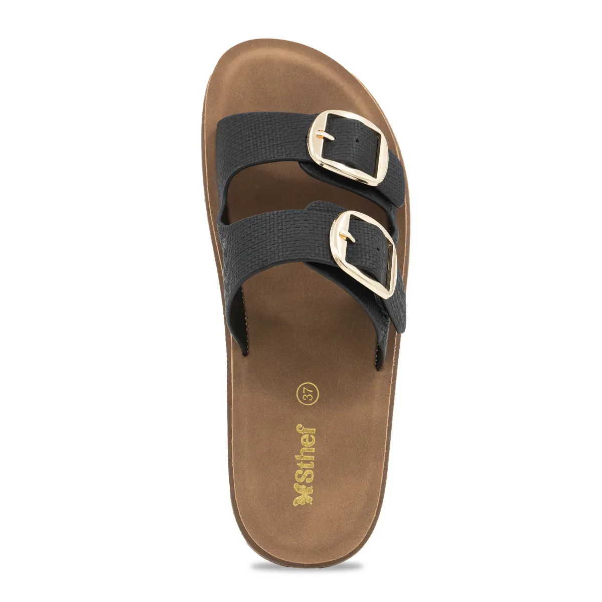 SANDALIA MUJER STHEF CASUAL NEGRO 8161 Sthef