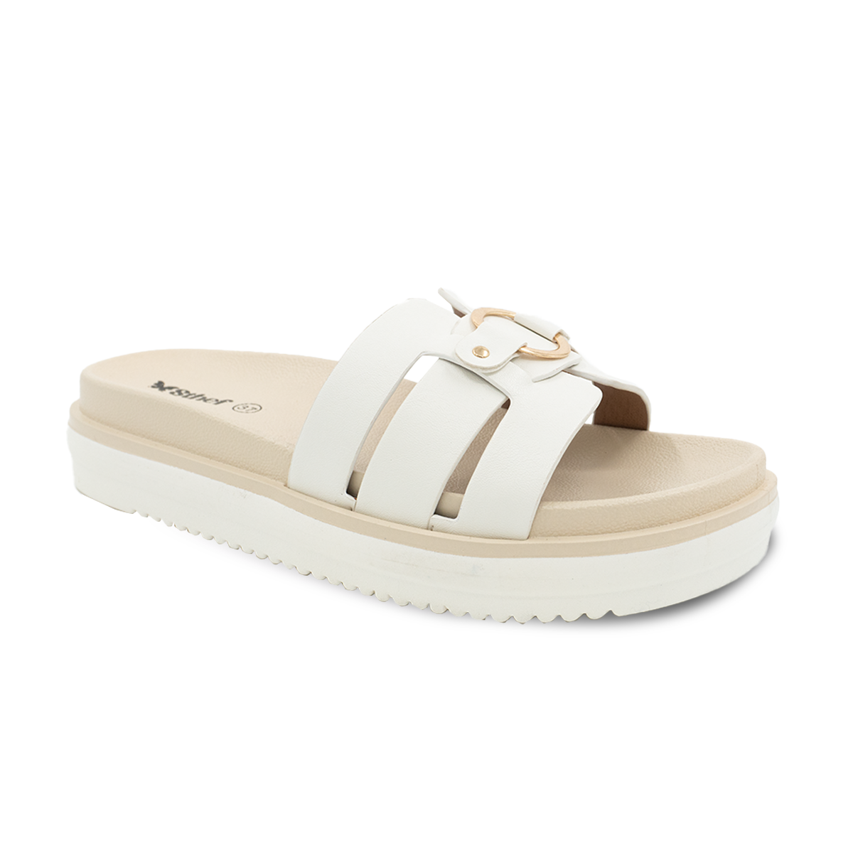 SANDALIA MUJER STHEF CASUAL BLANCO 8162