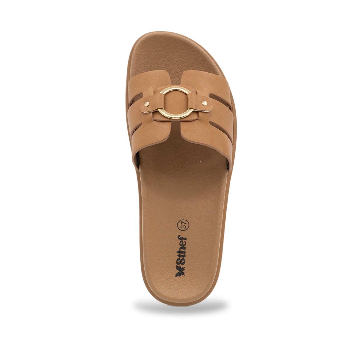 SANDALIA MUJER STHEF CASUAL MARRON 8162