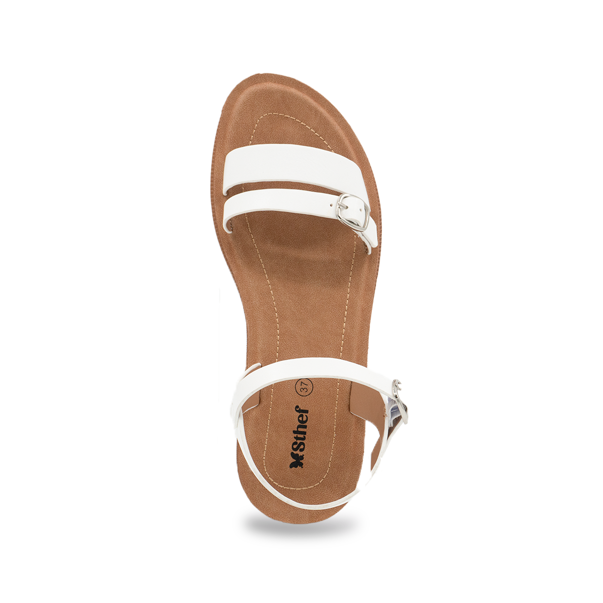 SANDALIA MUJER STHEF CASUAL BLANCO 8164