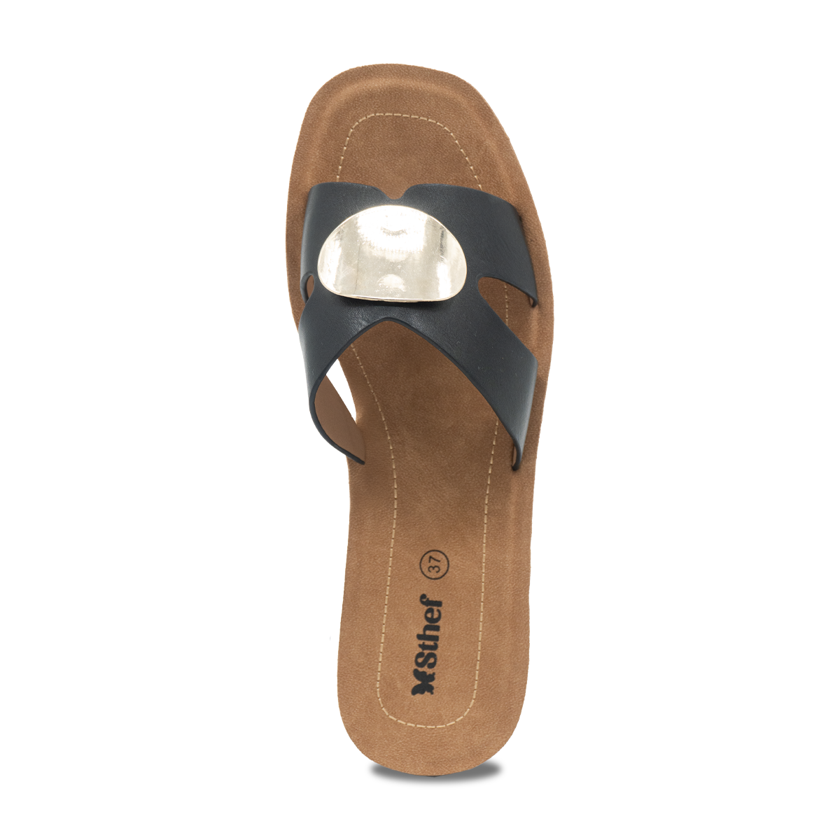 SANDALIA MUJER STHEF CASUAL NEGRO 8165