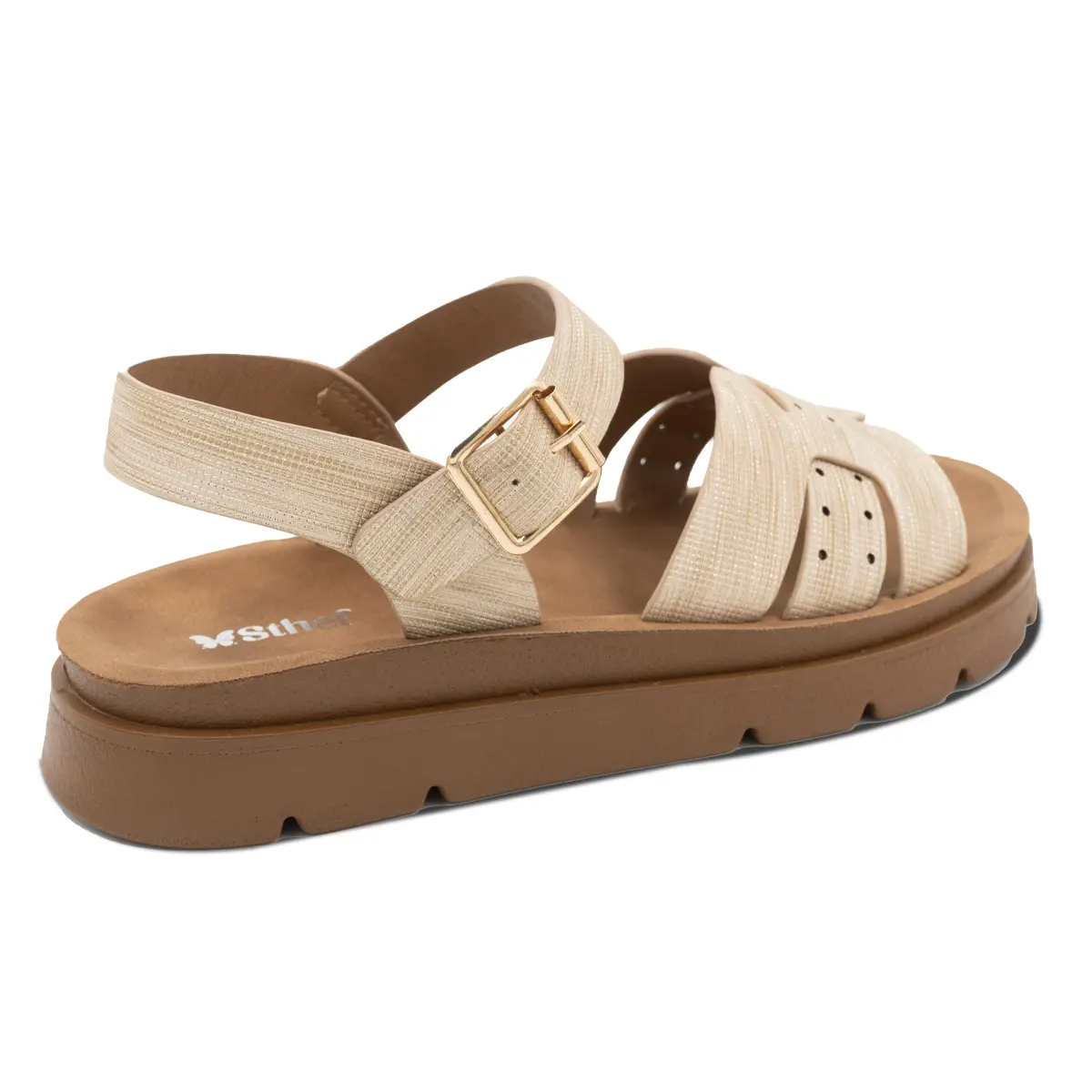 SANDALIA MUJER STHEF CASUAL DORADO 8167 Sthef