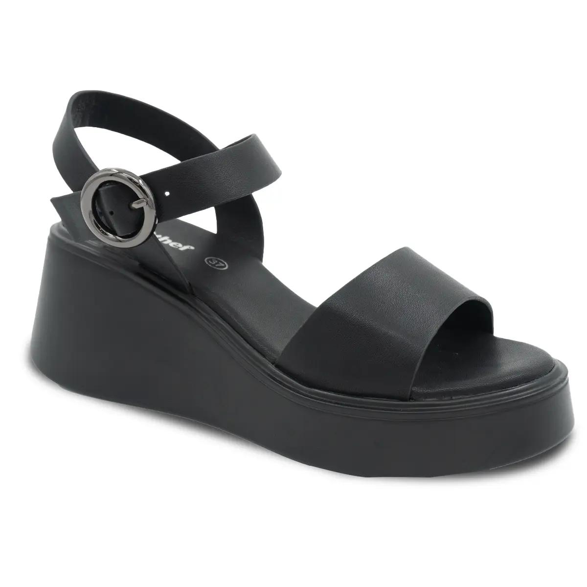 SANDALIA MUJER STHEF CASUAL NEGRO 8170 Sthef