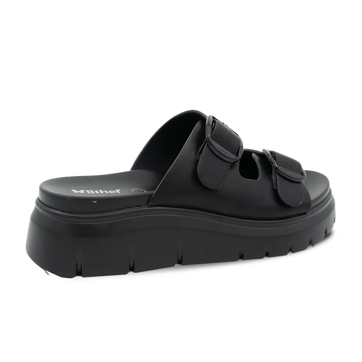 SANDALIA MUJER STHEF CASUAL NEGRO 8172 Sthef