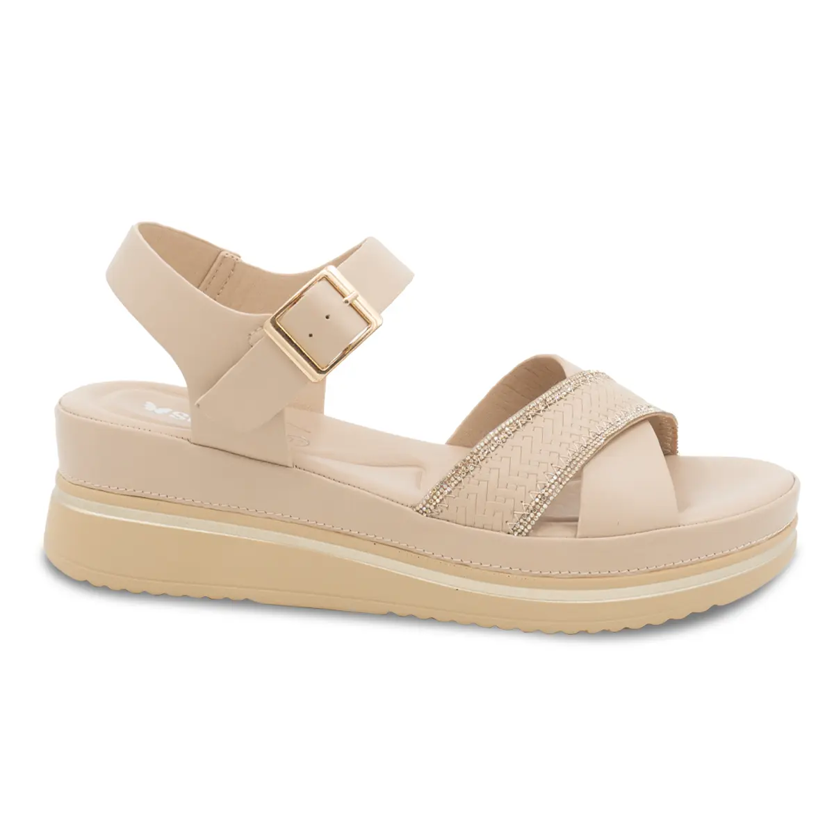 SANDALIA MUJER STHEF CASUAL BEIGE 8177 Sthef