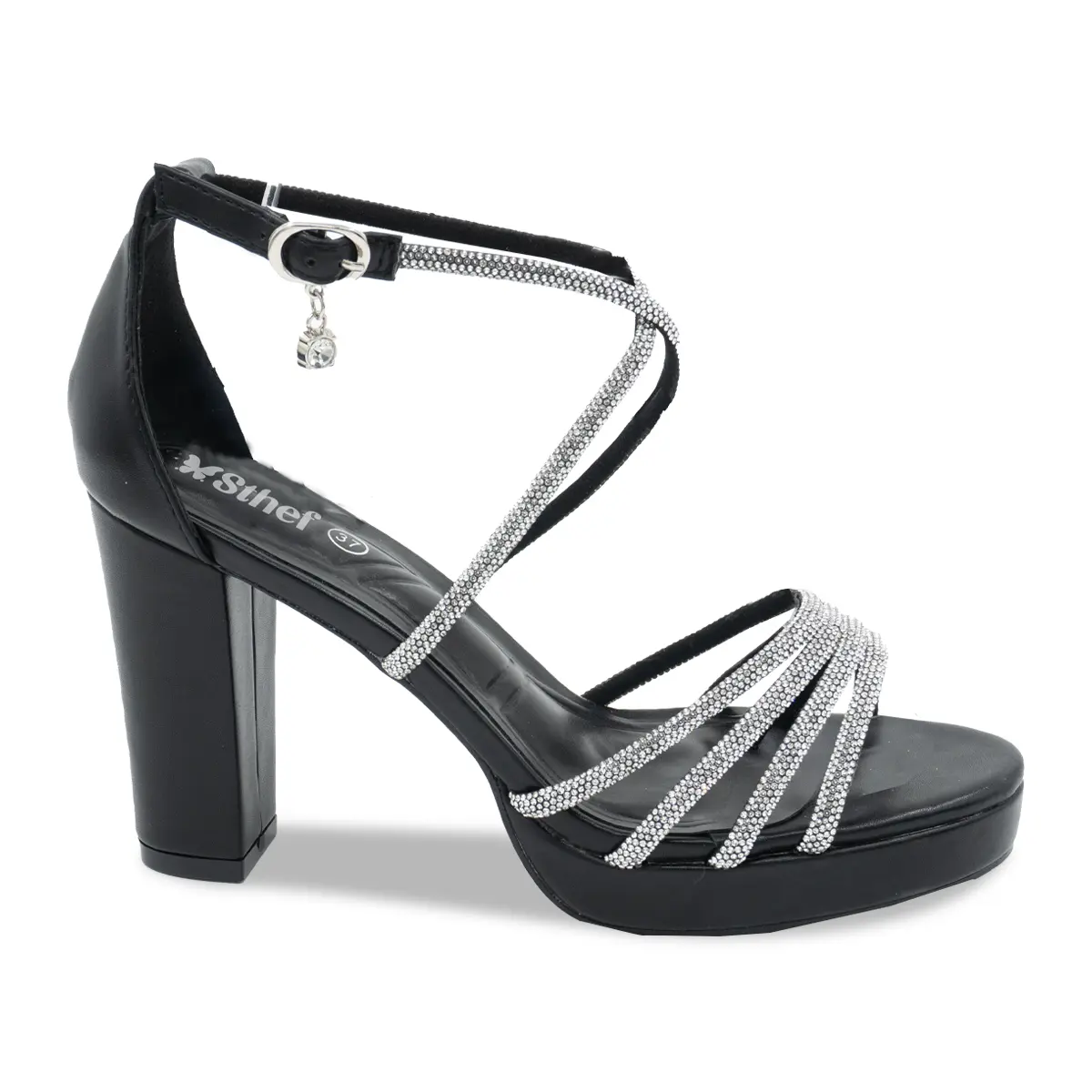 SANDALIA MUJER STHEF FIESTA NEGRO 8182 Sthef