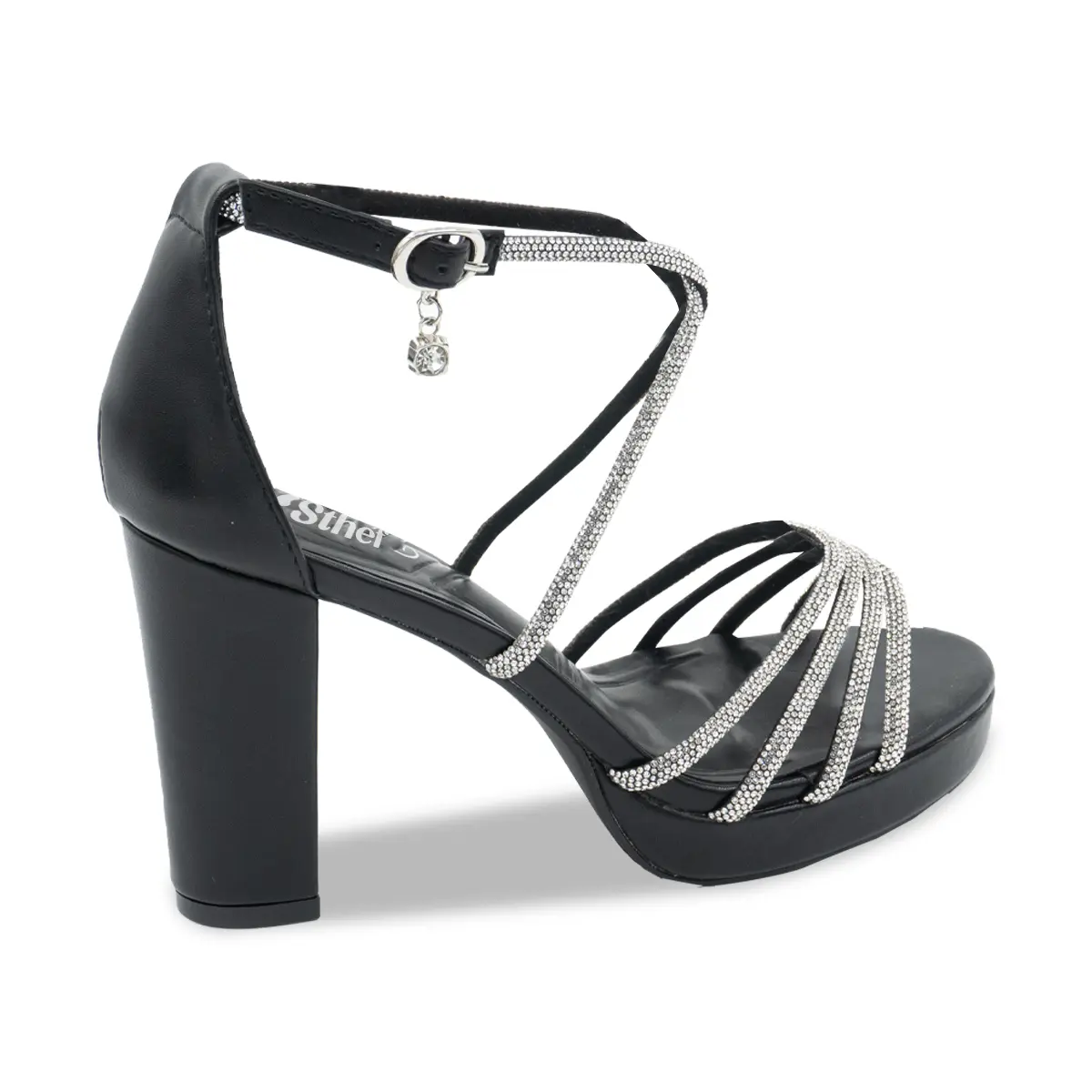 SANDALIA MUJER STHEF FIESTA NEGRO 8182 Sthef