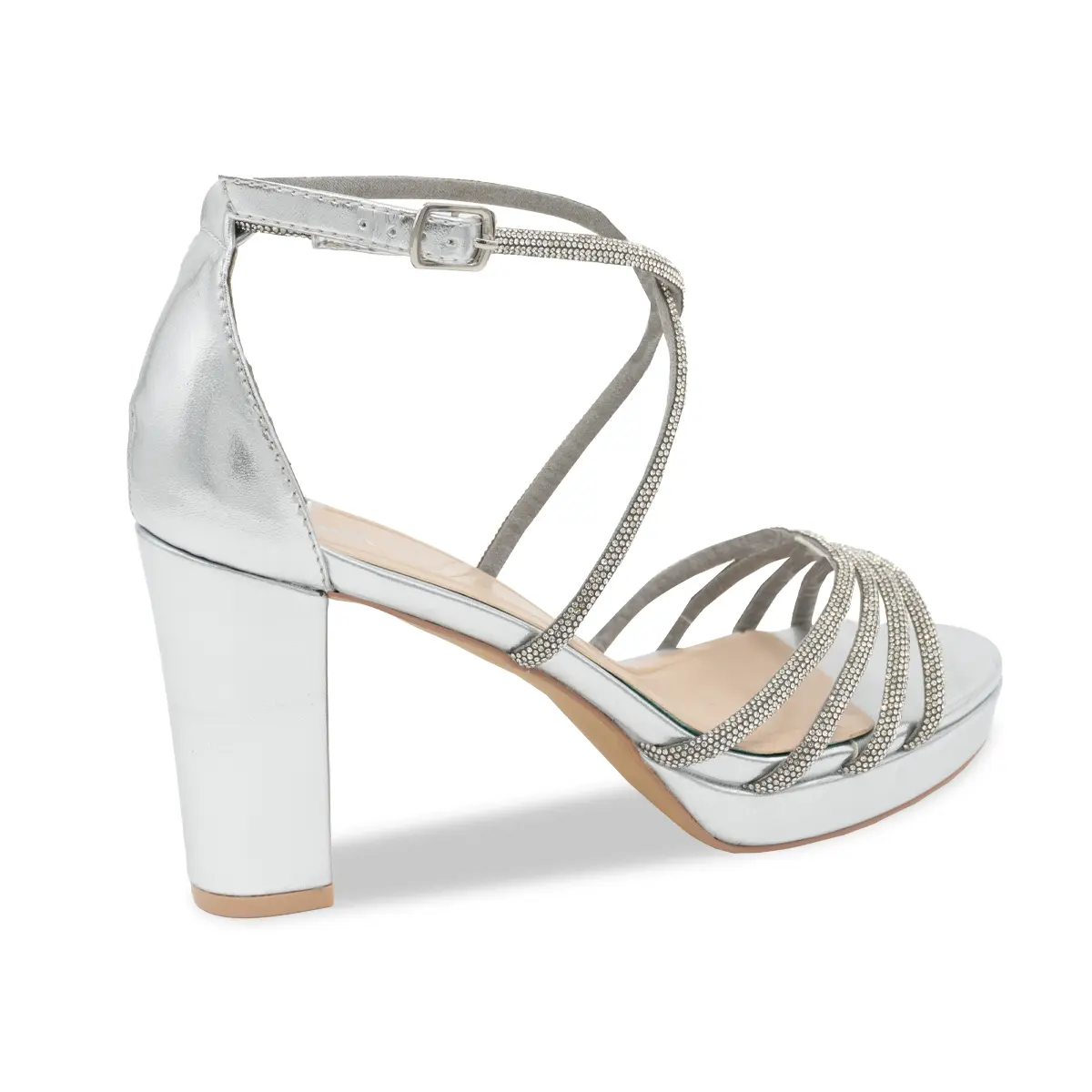 SANDALIA MUJER STHEF FIESTA PLATA 8182 Sthef