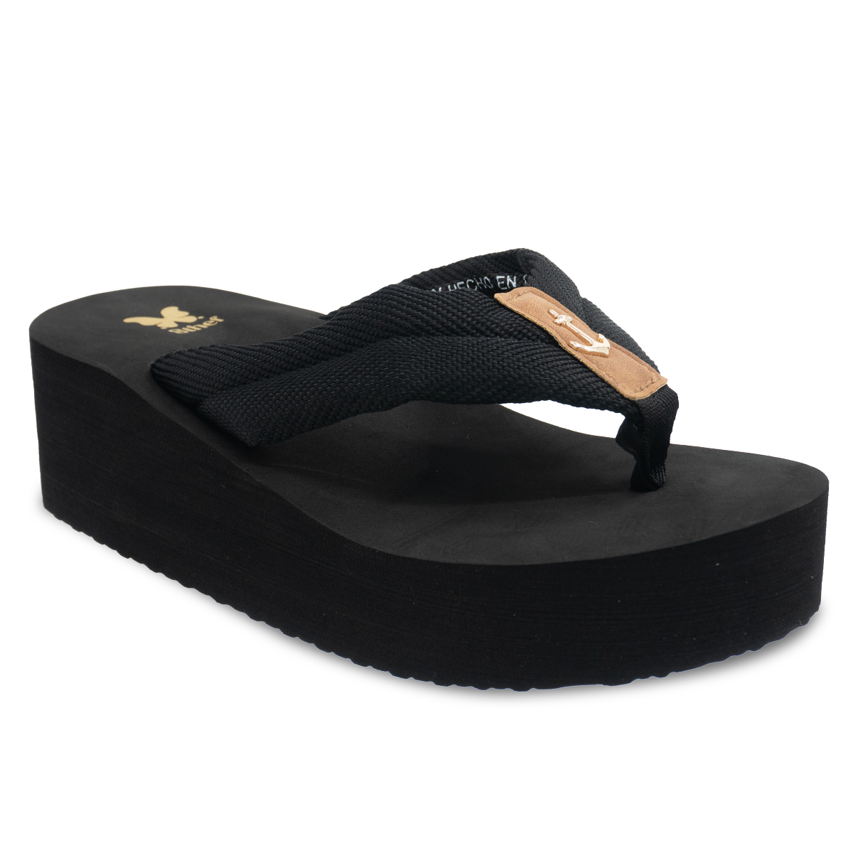 SANDALIA MUJER STHEFPLAYERA NEGRO 8204