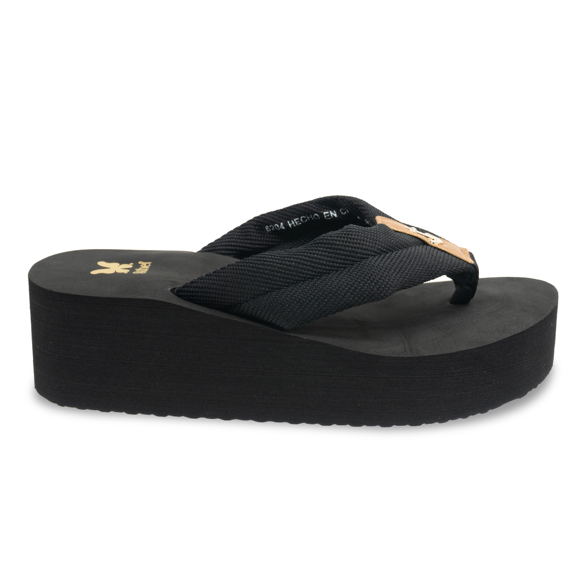 SANDALIA MUJER STHEFPLAYERA NEGRO 8204