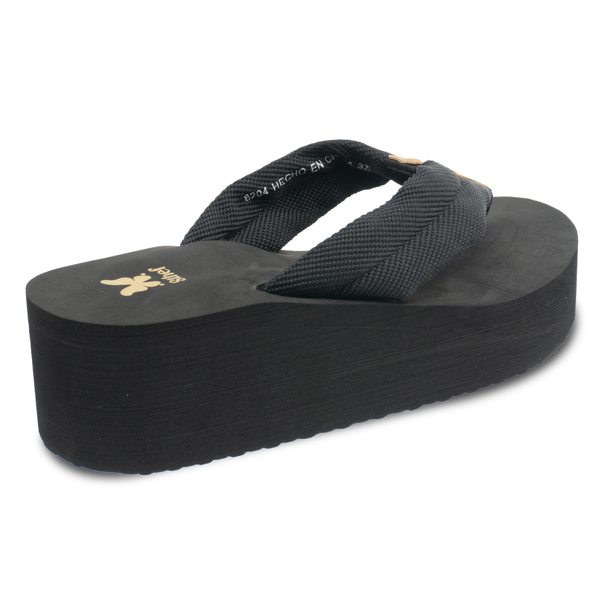 SANDALIA MUJER STHEFPLAYERA NEGRO 8204